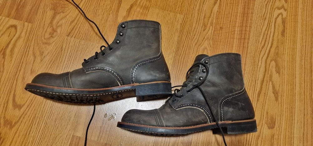 Men Red Wing Boots Brown Leather 44