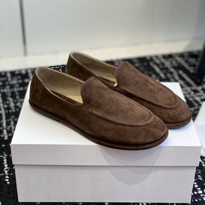 Donna The Row Loafers Marrone Suede 38