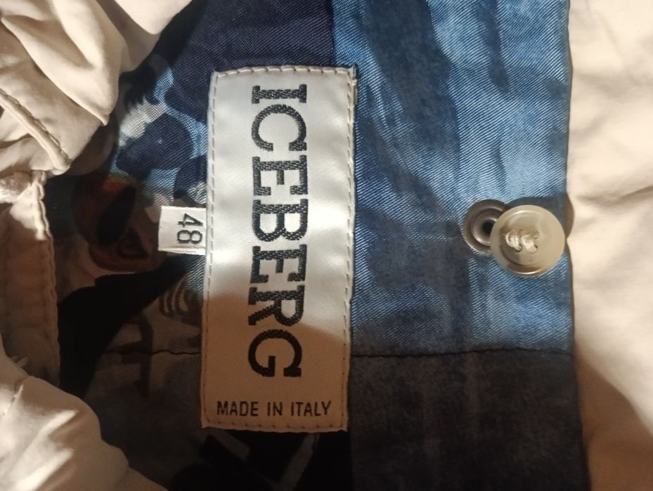 Uomo Iceberg Giacca Vintage 48 XL L