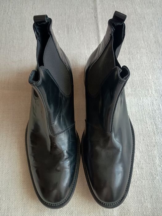 Мужские Selected Homme Ботинки Чёрные Кожа 42