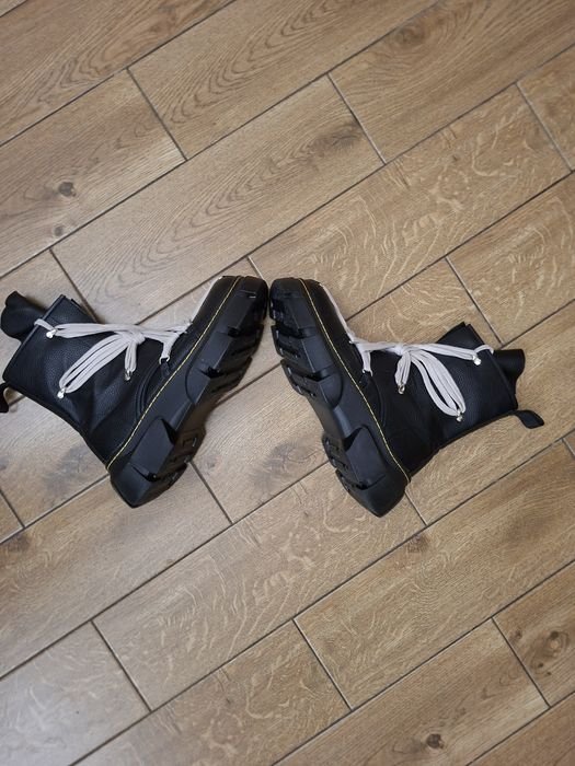 Homme Rick Owens Bottes Noires Cuir 44.5