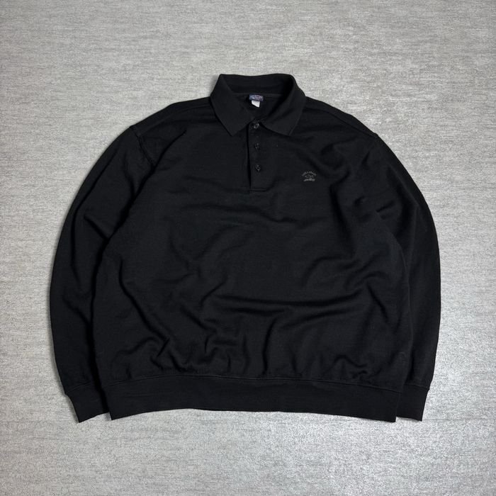 Herren Paul & Shark Pullover Schwarz Wolle 40