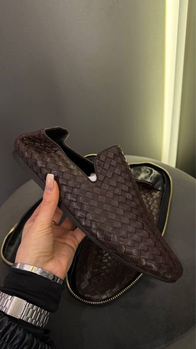 Men Bottega Veneta Loafers Black 40,41,42,43,44,45