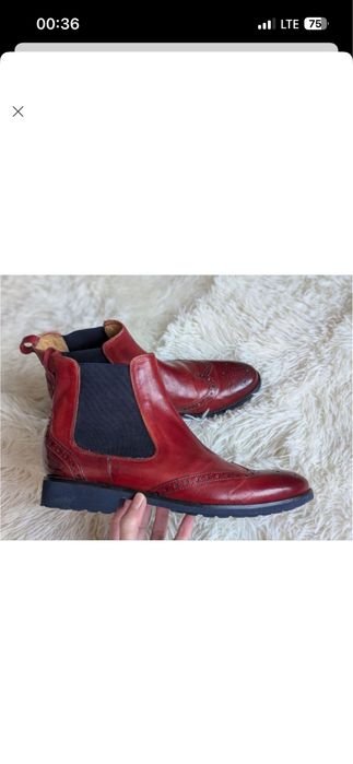 Homme Melvin & Hamilton Bottes Bourgogne Cuir 41