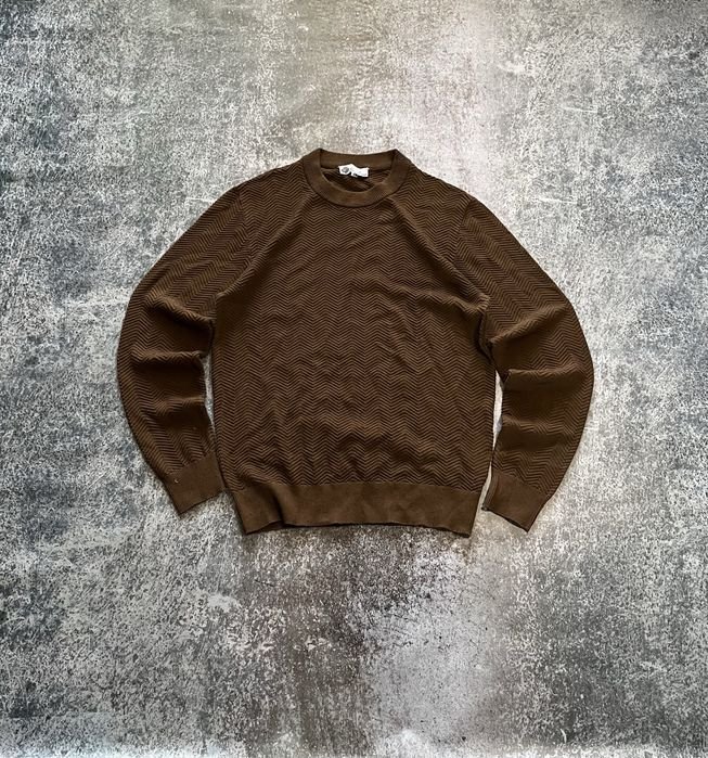 Мужской Loro Piana Светр Коричневый 38