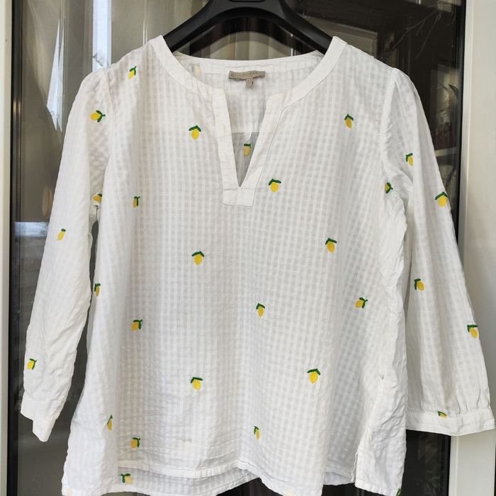 Женская Hobbs Рубашка Белая Хлопок