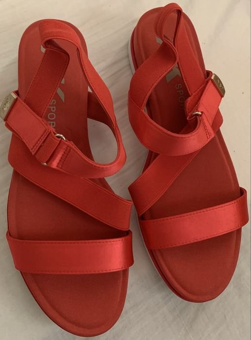 Femme Anne Klein Sandales Rouges 40