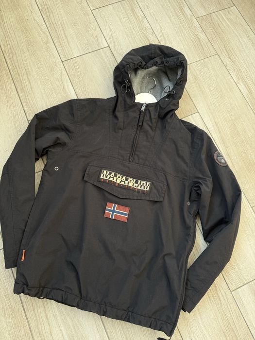 Men Napapijri Anorak Green Synthetic