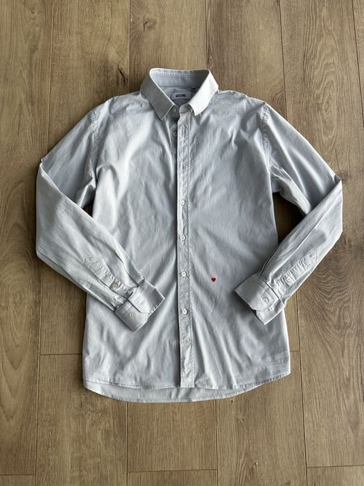 Мужская Moschino Сорочка Серый Нейлон 41/16