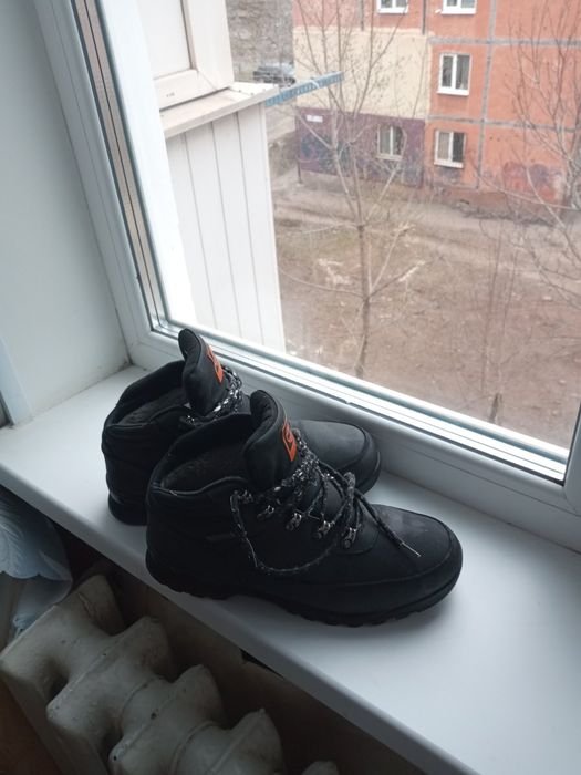 Uomo Timberland Stivali Nero Pelle Sintetica 42