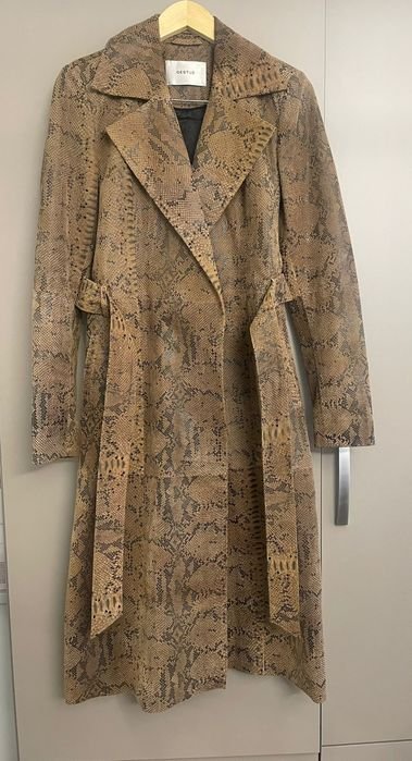 Women Gestuz Trench Brown Suede 36