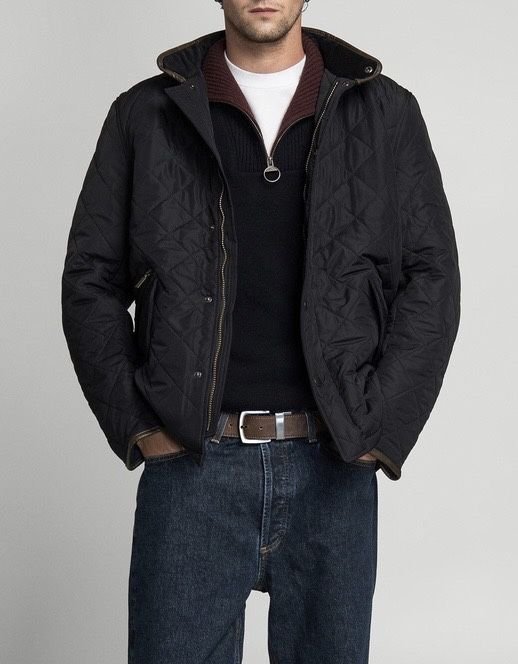 Uomo Barbour Giacca Blu Navy 42
