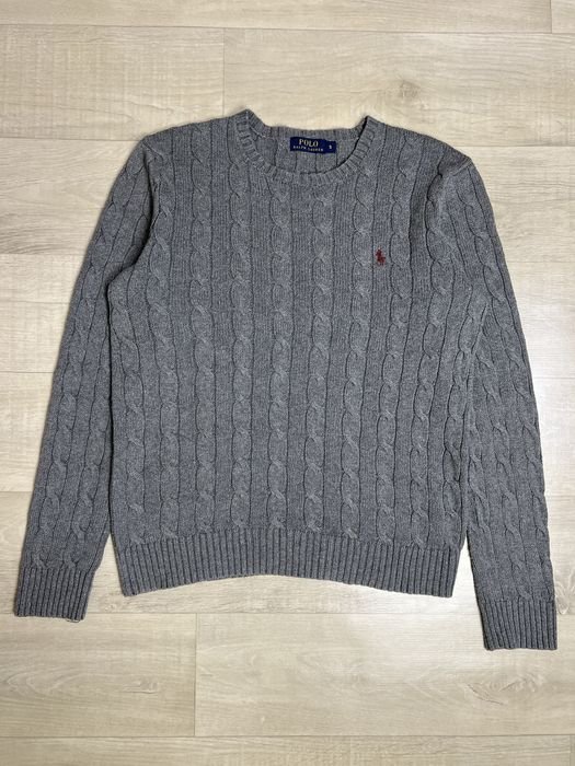 Мужской Polo Ralph Lauren Свитер Серый Вязаный 38