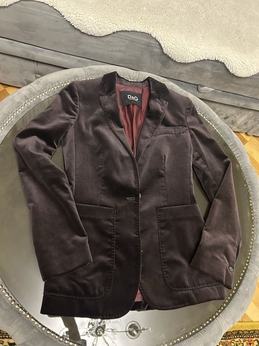 Женский Dolce Gabbana Пиджак Коричневый Бархат