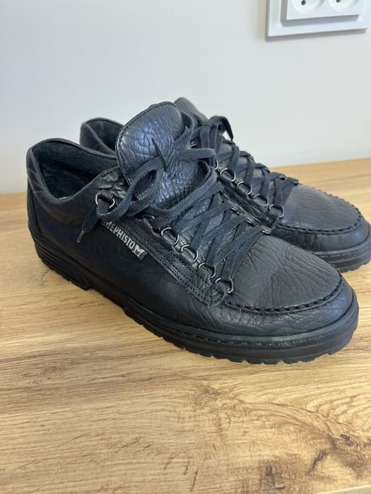 Мужские Mephisto Туфли Чёрные Кожа 11