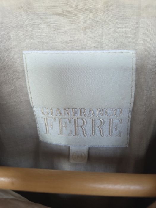 Men GianFrancoFerre Jacket Beige Leather 44