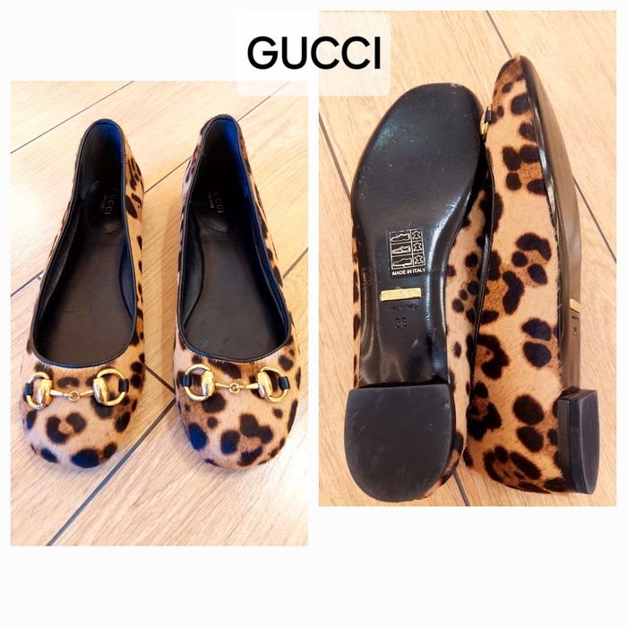 Женские Gucci Туфли Коричневый Кожа 37