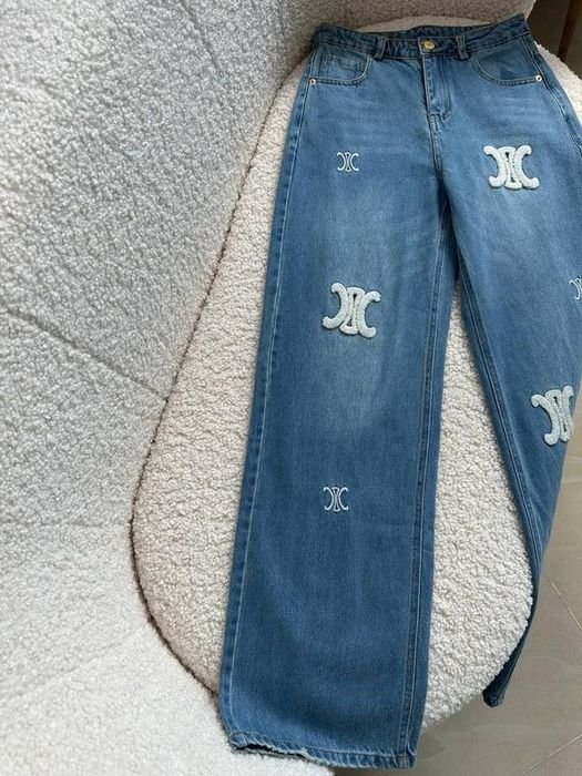 Женские Celine Джинсы Тёмно-синие 36