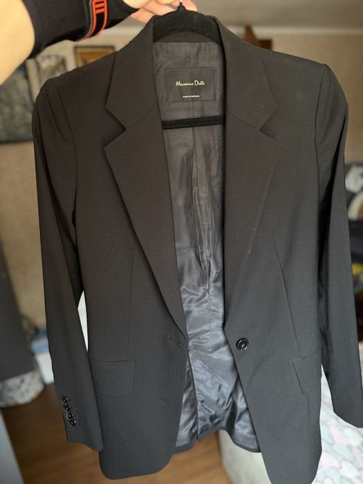 Femme Massimo Dutti Blazer Noir Coton 36