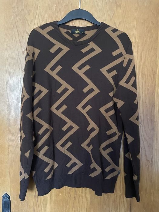 Мужской Hugo Boss Свитер Коричневый 40