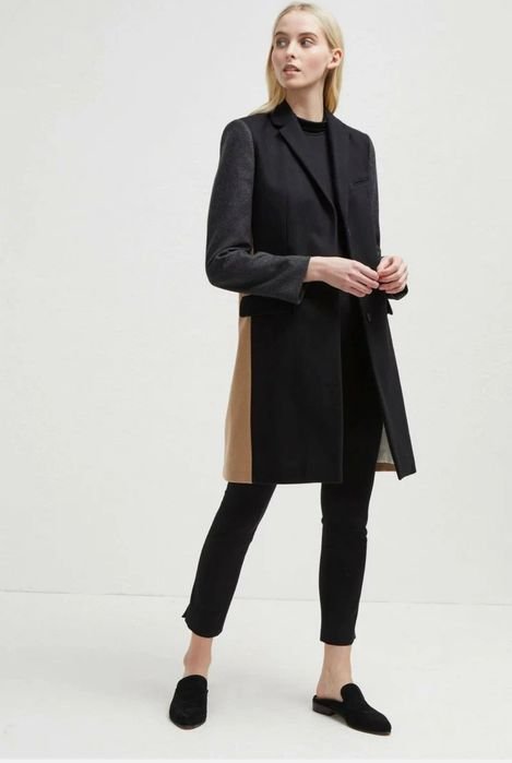 Женский French Connection Пальто Чёрный Шерсть 36