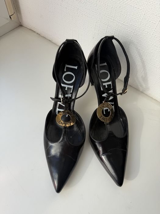 Женские Loewe Туфли-човники Чёрные 38.5