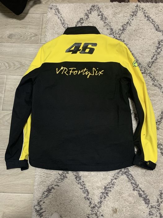 Женская VR46 Куртка Чёрная Жёлтая S