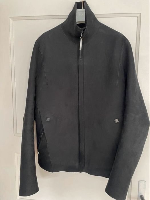 Мужской Isaac Sellam Кожаная Куртка Чёрный 38