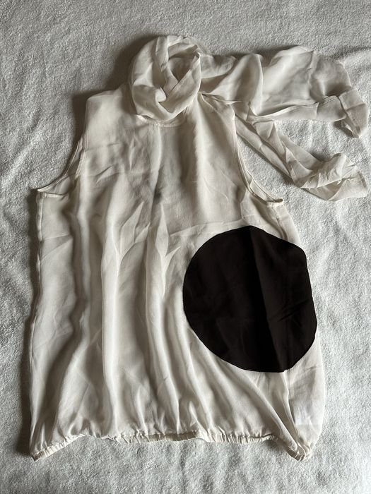 Женская Rene Lezard Блуза Белая Другой материал 38