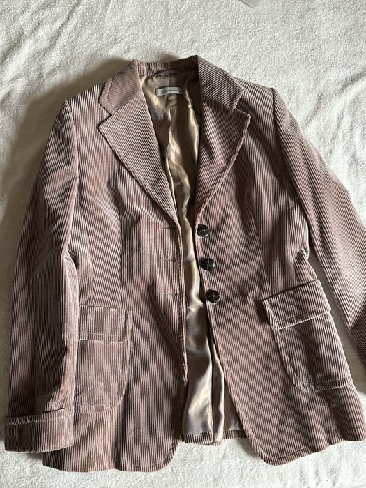 Мужской Rene Lezard Пиджак Розовый Вельвет 40