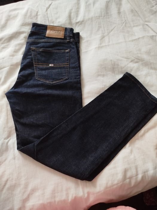 Uomo Jeans Blu Navy Denim 30
