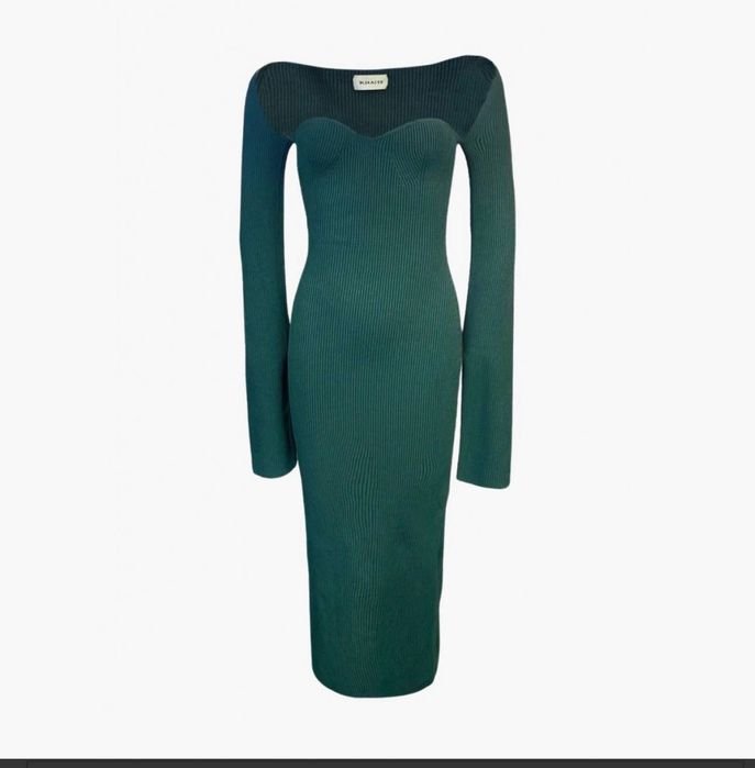 Женский Khaite Платье Изумрудный 40