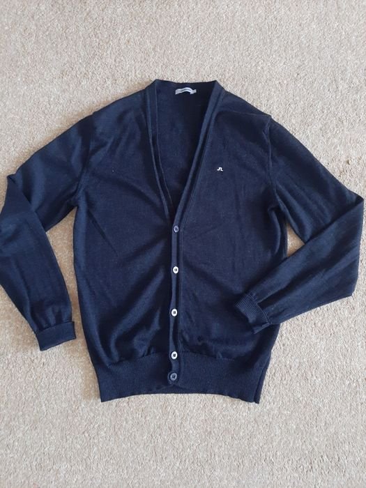 Homme J.LINDEBERG Cardigan Noir Laine 40