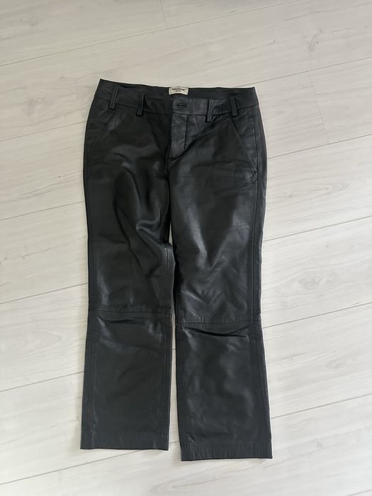Женские Zadig&Voltaire Брюки Чёрные Кожаные