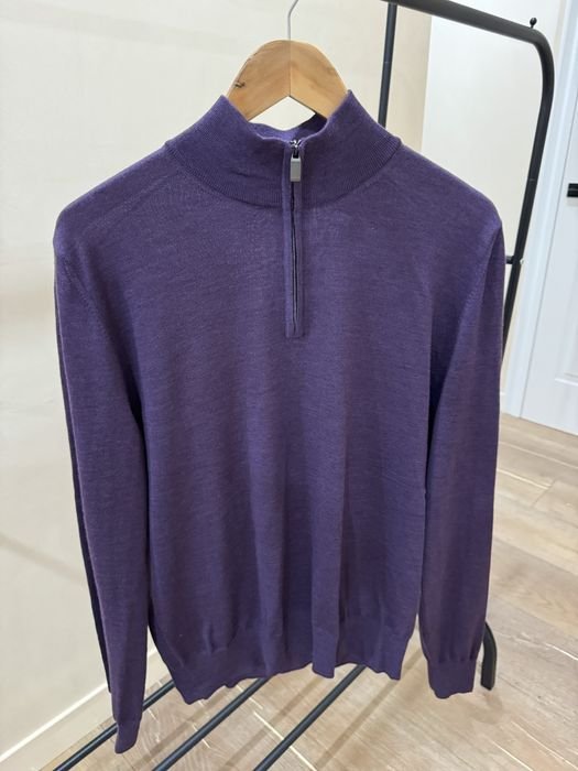 Uomo Canali Maglione Viola