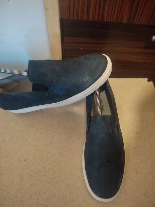 Herren Paul Green Slipper Marineblau Leder 39