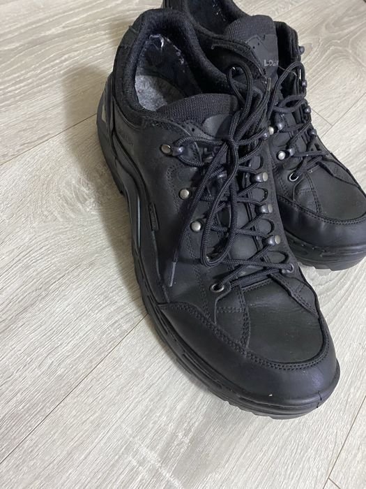 Men Lowa Boots Black Leather 49