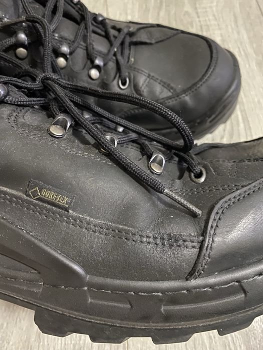 Men Lowa Boots Black Leather 49