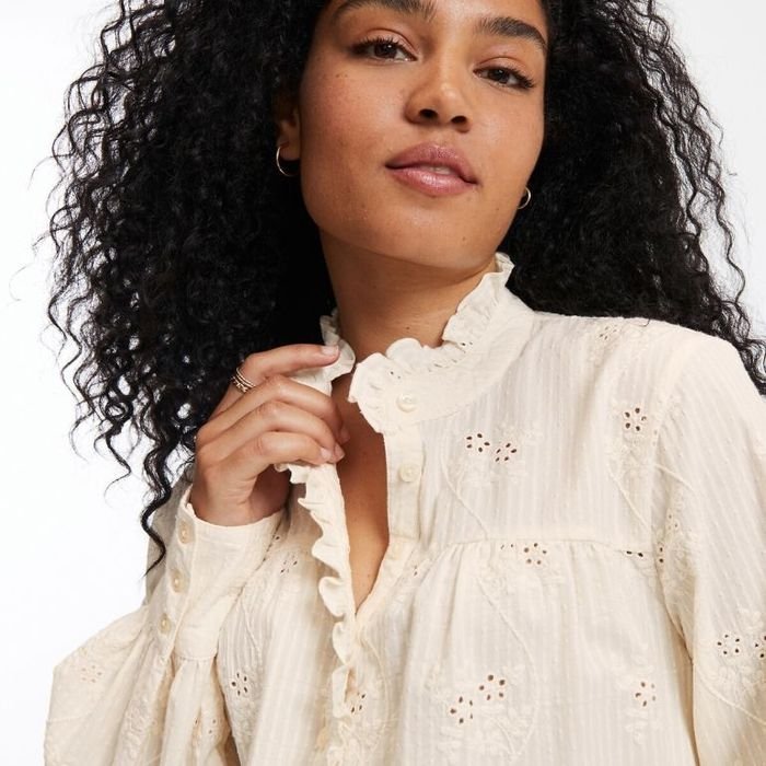 Женская La Redoute Блуза Айвори Хлопок 38