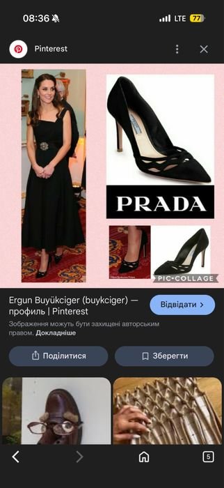 Donna Prada Tacchi Neri Pelle 38