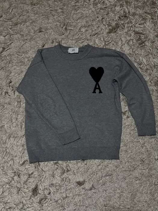 Unisex Ami Maglione Grigio