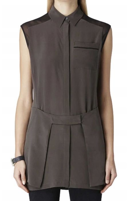 Женская AllSaints Блуза Хаки Шелк