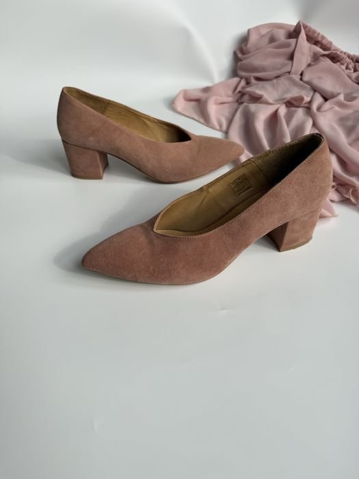 Женские Туфли Розовые Замша 40