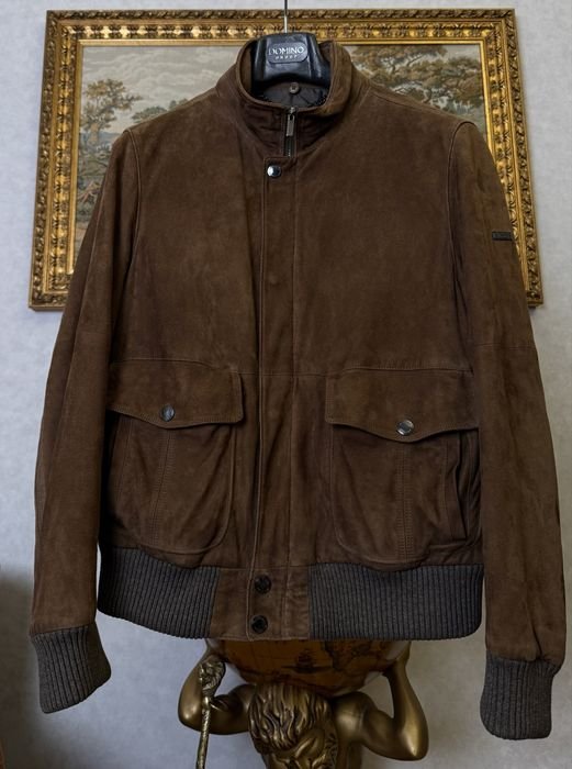 Men Paul & Shark Jacket Beige Suede M