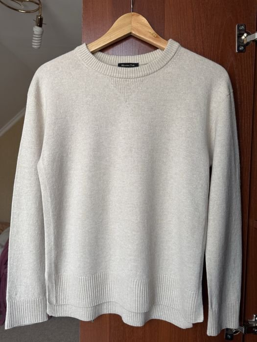 Женский Massimo Dutti Светр Бежевый Кашемир 34