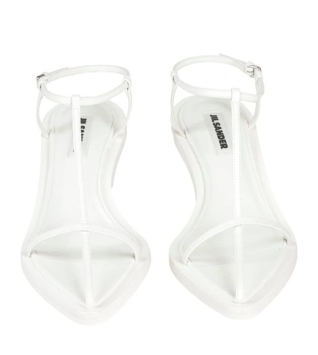 Женские Jil Sander Босоножки Белые Кожа 37.5
