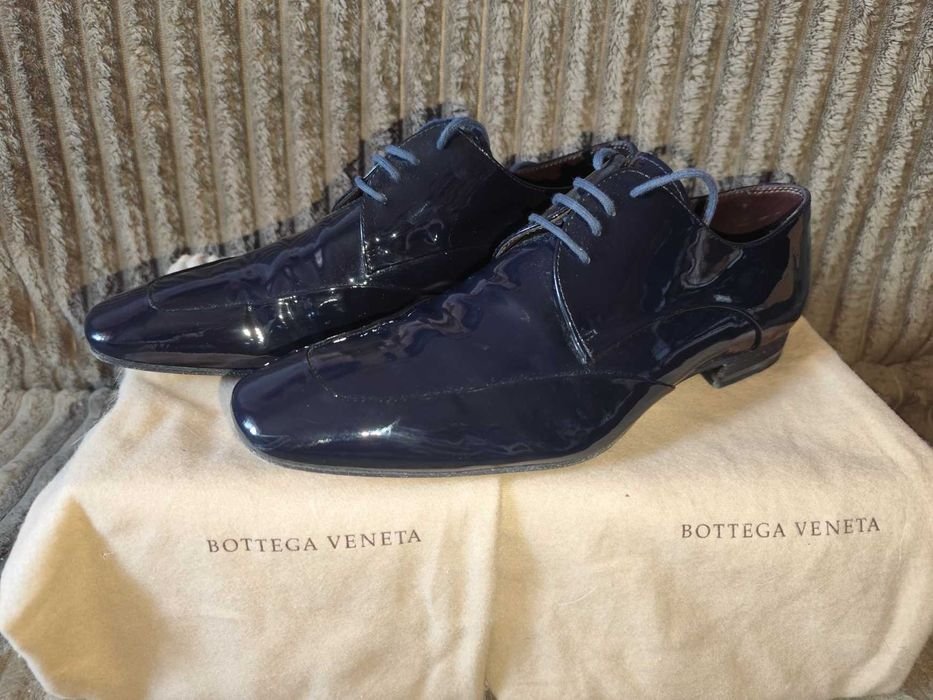 Мужские Bottega Veneta Туфли Тёмно-синие 41.5