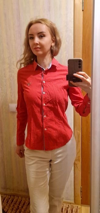 Women GANT Shirt Red Cotton 34