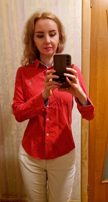 Women GANT Shirt Red Cotton 34