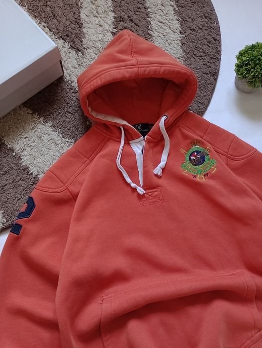 Uomo Ralph Lauren Felpa con Cappuccio Arancione 38